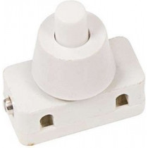 Выключатель-кнопка 250V 2А (2с) ON-OFF белый (PBS-17A2) (для настольной лампы) REXANT 36-3012