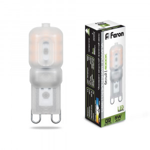 FERON Капсульные светодиодные лампы 220V G9 JCD-5W 6500K