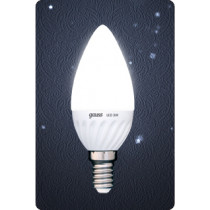 GAUSS Светодиодная лампа свеча 3W E14 4100K матовая (керам. рад.) (***)
