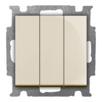 ABB Basic 55 Выключатель 3-клавишный бежевый 16A 2CKA001012A2158(1012-0-2158)