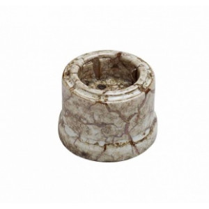 Розетка с заземляющим контактом BIRONI керамика мрамор B1-101-09