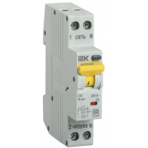 Автоматический выключатель дифференциального тока АВДТ32М C25 10мА IEK MAD32-5-025-C-10