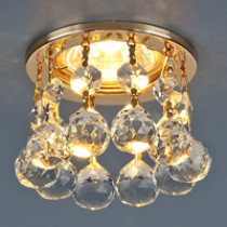 2051 MR16 золото/прозрачный хрусталь (GD+Clear) Strotskis светильник точечный ЭС