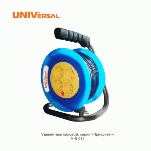 UNIVersal Силовой удлинитель на пласт. катушке У16-014 ПВС 2*0,75 4 гнезда б/з 20м 9632057
