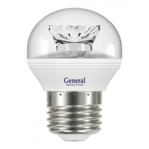 GENERAL GLDEN G45C-8-230-E27-2700K 680Lm Светодиодная лампа шар прозрачная 641500(снят)