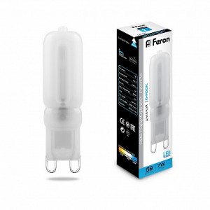 FERON Капсульные светодиодные лампы 220V G9 JCD-7W 6400K