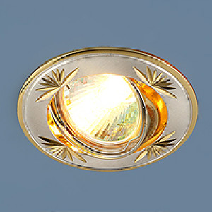 104А MR16 SS/GD сатин-серебро/золото светильник точечный ЭС