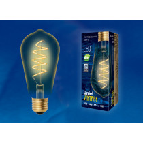 UNIEL LED-ST64-4W/GOLDEN/E27/CW GLV22GO Лампа светодиодная Vintage UL-00001819