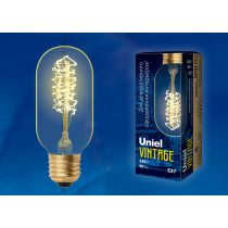 UNIEL IL-V-L45A-40/GOLDEN/E27 CW01 Лампа накаливания Vintage цилиндр UL-00000486