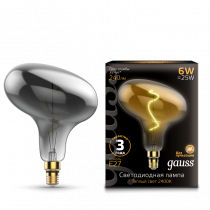 Лампа Gauss LED Vintage Filament Flexible FD180 6W E27 220*280mm Gray 2400K 165802008