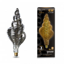 Лампа Gauss LED Vintage Filament Flexible TL120 6W E27 120*330mm Gray 200lm 2400K 166802008