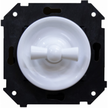 Выключатель Перекрестный (скрытый монтаж) пластик белый Шедель Bironi B3-203-21