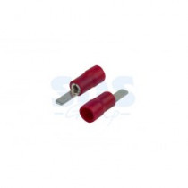 КЛЕММА ПЛОСКАЯ изолированная штекер - 2. 8мм 0. 5-1. 5мм² (РПи-п 1. 5-(2. 8)) красный REXANT 08-0311