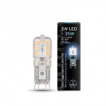 Лампа Gauss LED G9 3W 250lm 4100K пластик 107409203