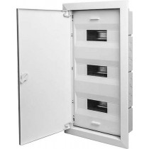 Шкаф для скрытой проводки Тусо на 36 модуля с металлической дверцей 325х580х103 мм (ЩРВ-36) 68136М