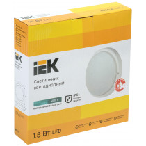 IEK Светильник светодиодный ДПО 4003 15Вт 1000Лм 4000К круглый белый IP54 LDPO0-4003-15-4000-K01