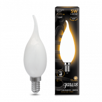 Лампа Gauss LED Filament Свеча на ветру OPAL E14 5W 420lm 2700К 104201105