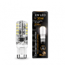 Лампа Gauss LED G9 3W 230lm 2700K силикон 107709103