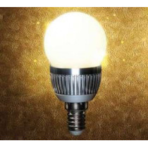 GAUSS Светодиодная лампа шар 3W E14 2700K матовая (металл. рад) (***)