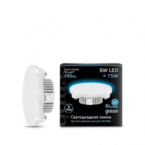 Лампа Gauss LED GX53 6W 490lm 4100K 108008206