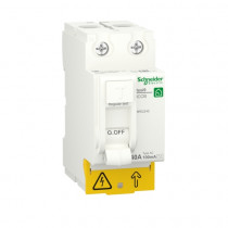 SE Выключатель дифференциального тока (ВДТ) 40A 2P 100мА тип AC R9R52240