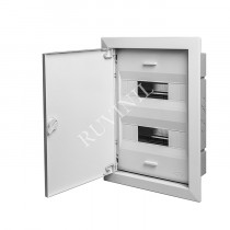 Шкаф для скрытой проводки Тусо на 24 модуля с металлической дверцей 325х430х103 мм (ЩРВ-24) 68124М