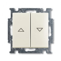 ABB Basic 55 Выключатель жалюзийный с фиксацией шале белый (1012-0-2186)