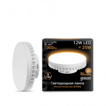 Лампа Gauss LED GX70 12W 1000lm AC150-265V 2700K 131016112