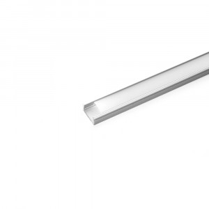 Алюминиевый профиль накладной серебро 2мFeron CAB262  (15.2*6.5mm) (экран+заглушки+крепеж+саморезы)