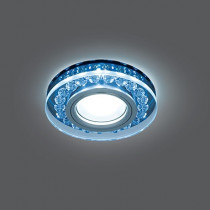 Светильник Gauss Backlight Кругл. Черный/Кристалл/Хром, Gu5.3, LED 4100K