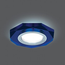Светильник Gauss Backlight Восемь гран. Синий/Хром, Gu5.3, LED 4100K
