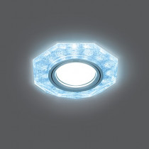 Светильник Gauss Backlight Восемь гран. Белый/Серебро/Хром, Gu5.3, LED 4100K
