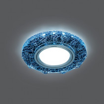 Светильник Gauss Backlight Круг гран. Черный/Серебро/Хром, Gu5.3, LED 4100K