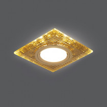 Светильник Gauss Backlight Квадрат. Золото/Кристалл/Золото, Gu5.3, LED 2700K