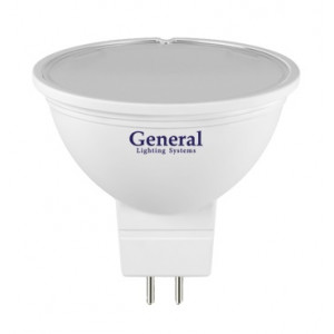 GENERAL ECO Светодиодная лампа MR16 5W GU5.3 6500K 500Lm (***)