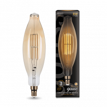 Лампа Gauss LED Vintage Filament BT120 8W E27 120*420mm Golden 2400K 155802008