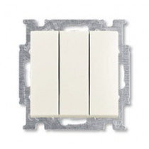 ABB Basic 55 Выключатель 3-клавишный шале белый 16А 2CKA001012A2183(1012-0-2183)