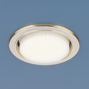 1036 Точечный светильник GX53 WH/GD белый/золото