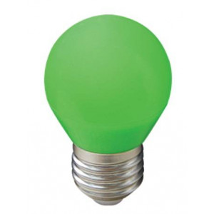 Ecola светодиодная лампа шар зеленая  матовая Е27 5W К7СG50ELB