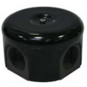 Распределительная коробка  d 78mm черный Lindas 33015