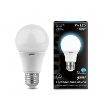 Лампа Gauss LED A60 7W E27 710lm 4100K 102502207