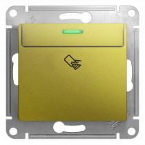 SE Glossa Фисташковый Выключатель карточный, сх.6  GSL001069