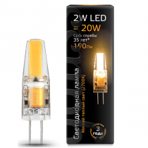 Лампа Gauss LED G4 220V 2W 190lm 2700K силикон 107707102