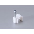 Скобы пластиковые с гвоздем круглые СПК