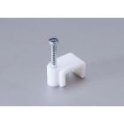 Скобы пластиковые с гвоздем плоские СПП