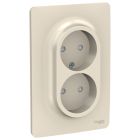 Schneider Electric Unica Механизмы с суппортом бежевый