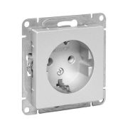 Розетка СП Эпика 16А с заземл. без защ. шторок механизм алюм. EKF UP1-SOA-110