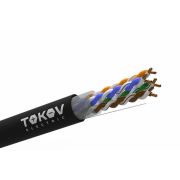 Кабель витая пара U/UTP 4х2х24AWG(0.51мм) кат.5E PE TOKOV PRO Fluke tested (м) TOKOV ELECTRIC TKP-C05-U42-5E-305-OD