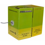 PROconnect Кабель U/UTP омедненный категория 6, PVC, 4PR, 23AWG, внутренний, серый, 305м 01-0047-3
