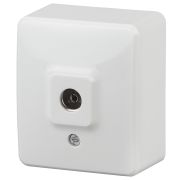 ЭРА Эксперт Розетка TV одиночная ОУ белый IP20 11-3201-01